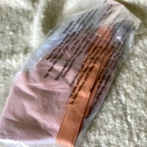 Sash Bag-Peach faux leather-NEW